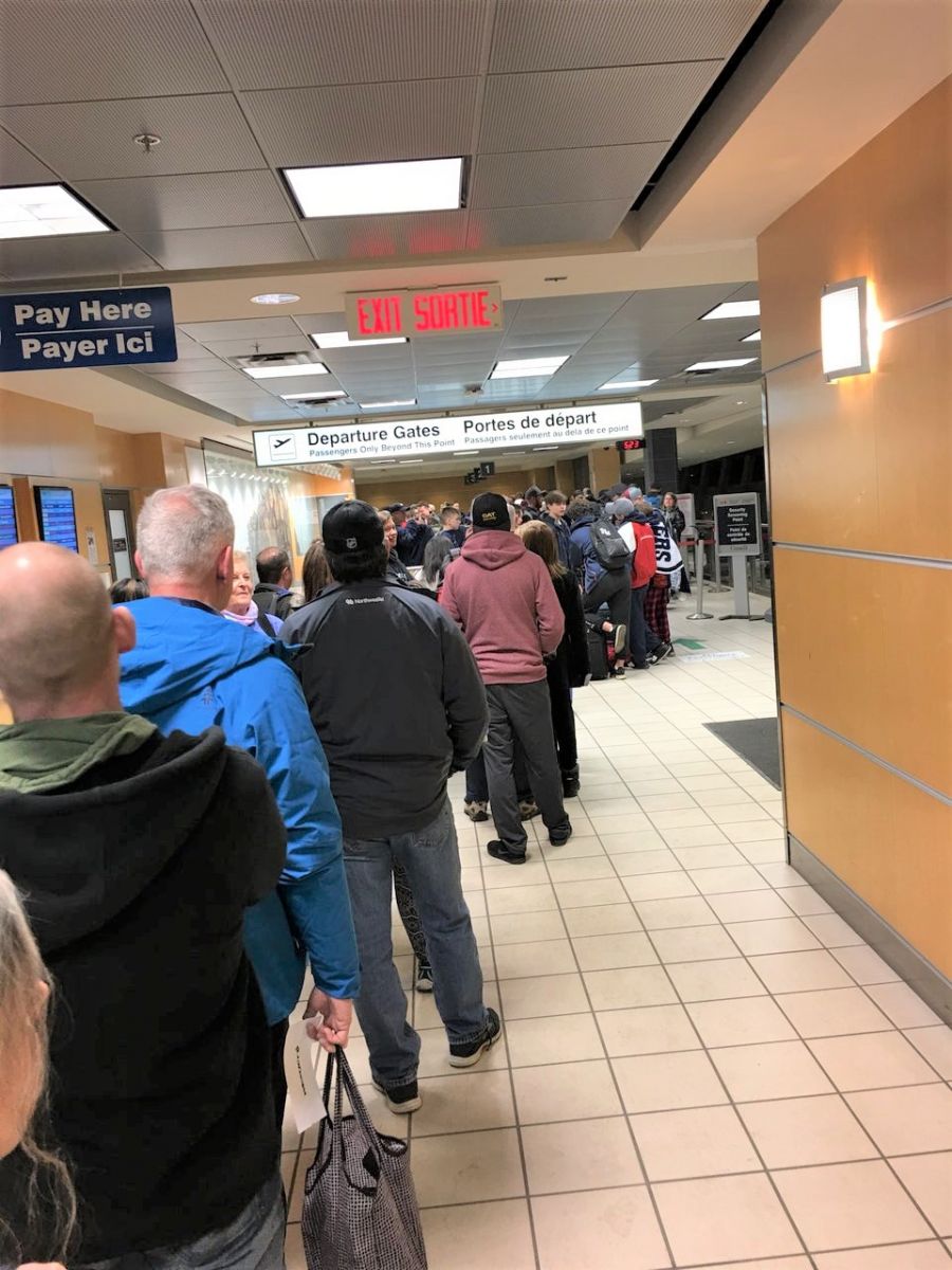 <who>Photo Credit: KelownaNow</who>About 8,900 people will travel through Kelowna International Airport daily during March 15 to April 2's spring break.
