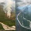 <span style="font-weight:bold;">UPDATE:</span> Wildfire alongside the Coquihalla grows to 36 hectares