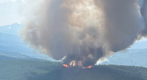 UPDATE: Calcite Creek fire more than doubles in size, remains out of control